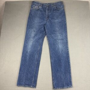 Vintage 90s Levis Jeans 34x33* Blue Faded 516 Straight Canada Medium Wash